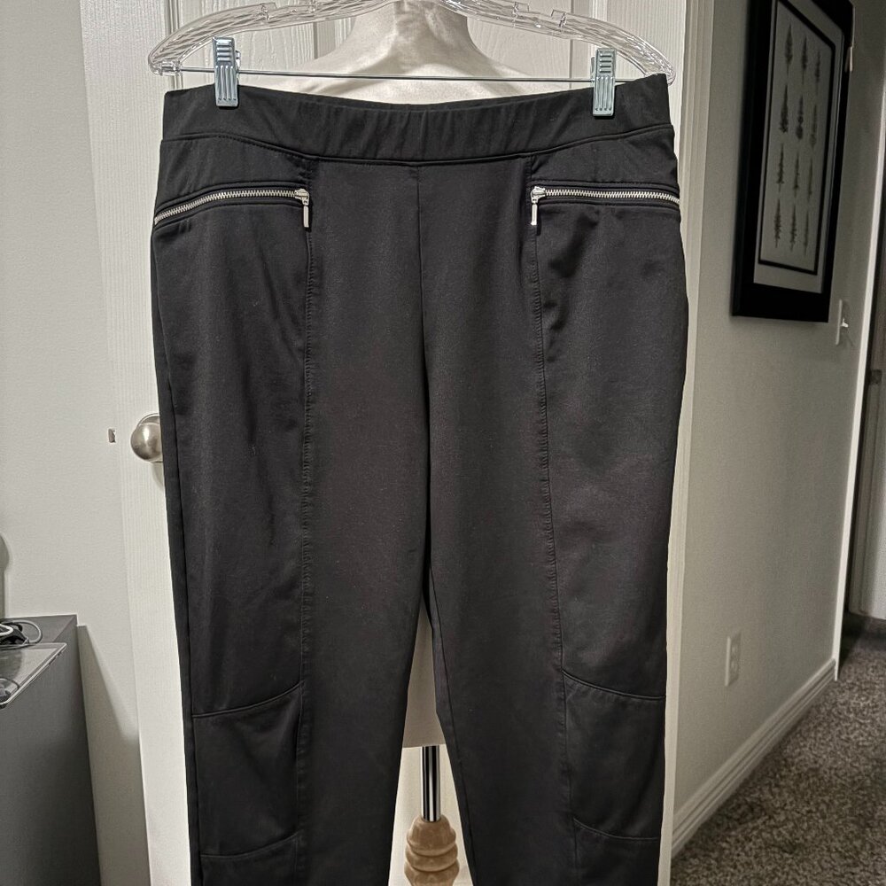 Chico's Black Ankle Pants Zenergy Size 1